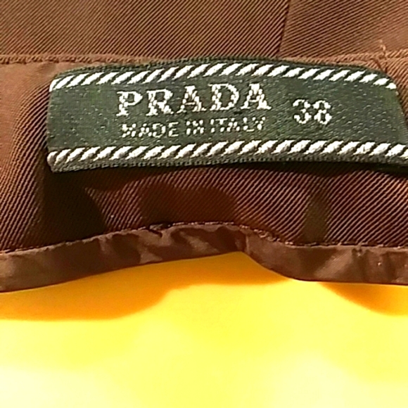 🔥 NWOT Prada Chocolate Brown Straight Leg Pants - Picture 11 of 13